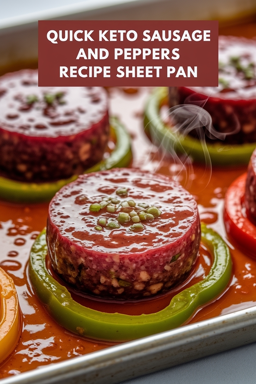 keto sausage and peppers recipe sheet pan