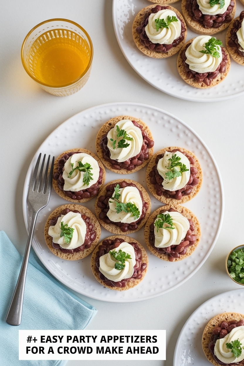 easy party appetizers for a crowd make ahead