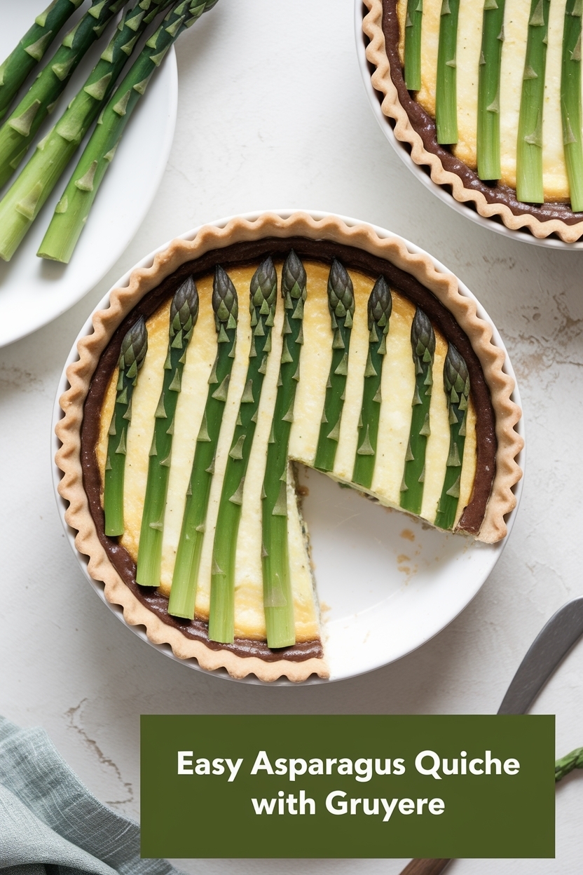 asparagus quiche with gruyere