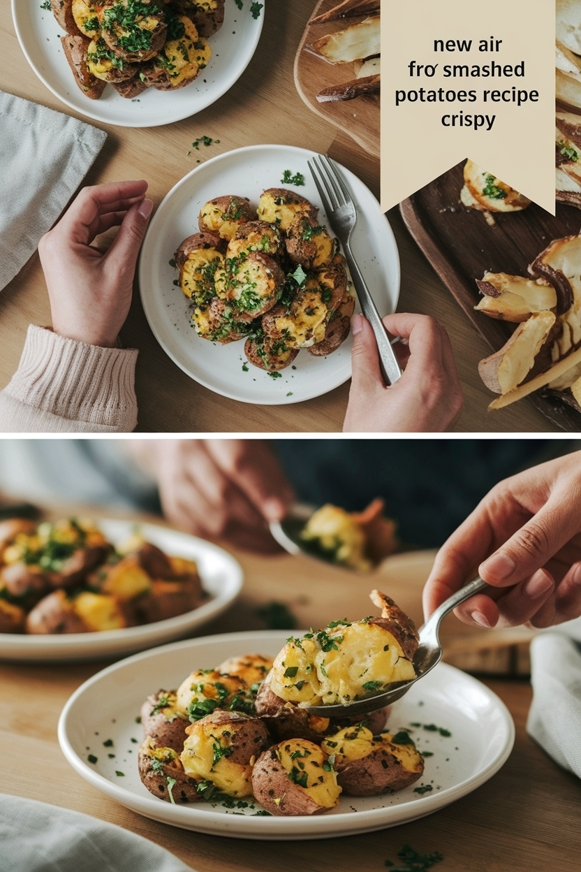 air fryer smashed potatoes recipe crispy