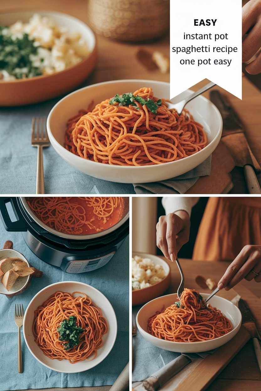 instant pot spaghetti recipe one pot easy