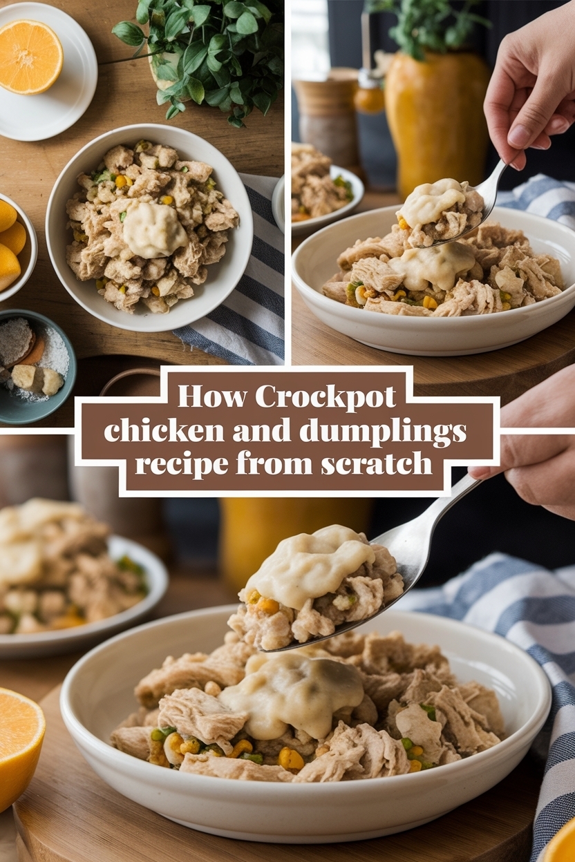 crockpot chicken and dumplings recipe from scratch
