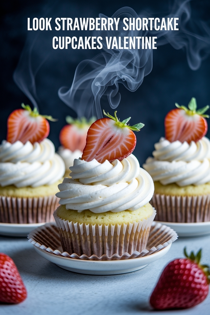 strawberry shortcake cupcakes valentine