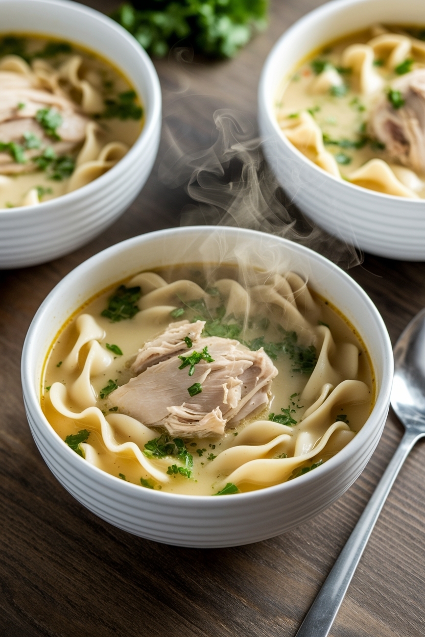 instant pot chicken noodle soup recipe from scratch