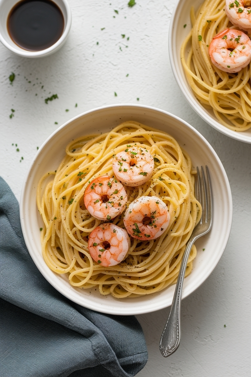 garlic butter shrimp scampi pasta no wine