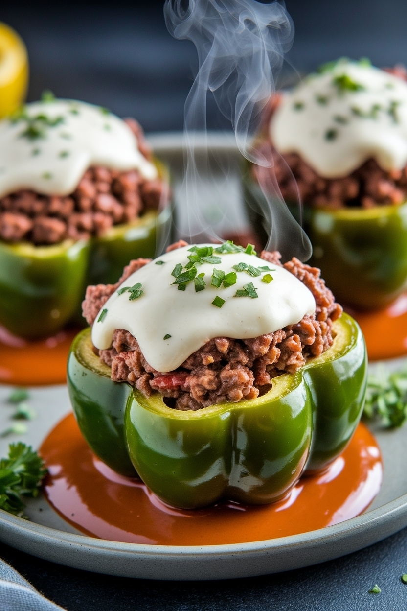 stuffed bell peppers recipe ground beef