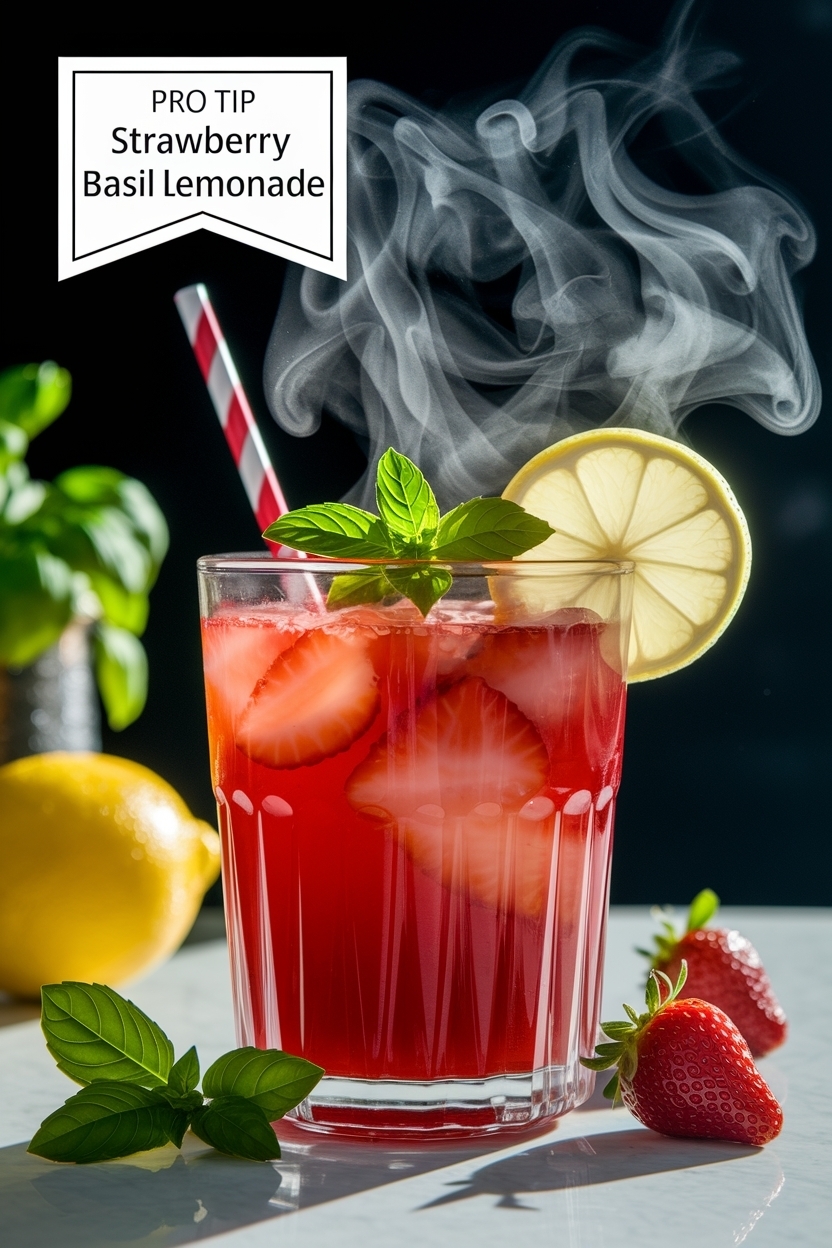 strawberry basil lemonade