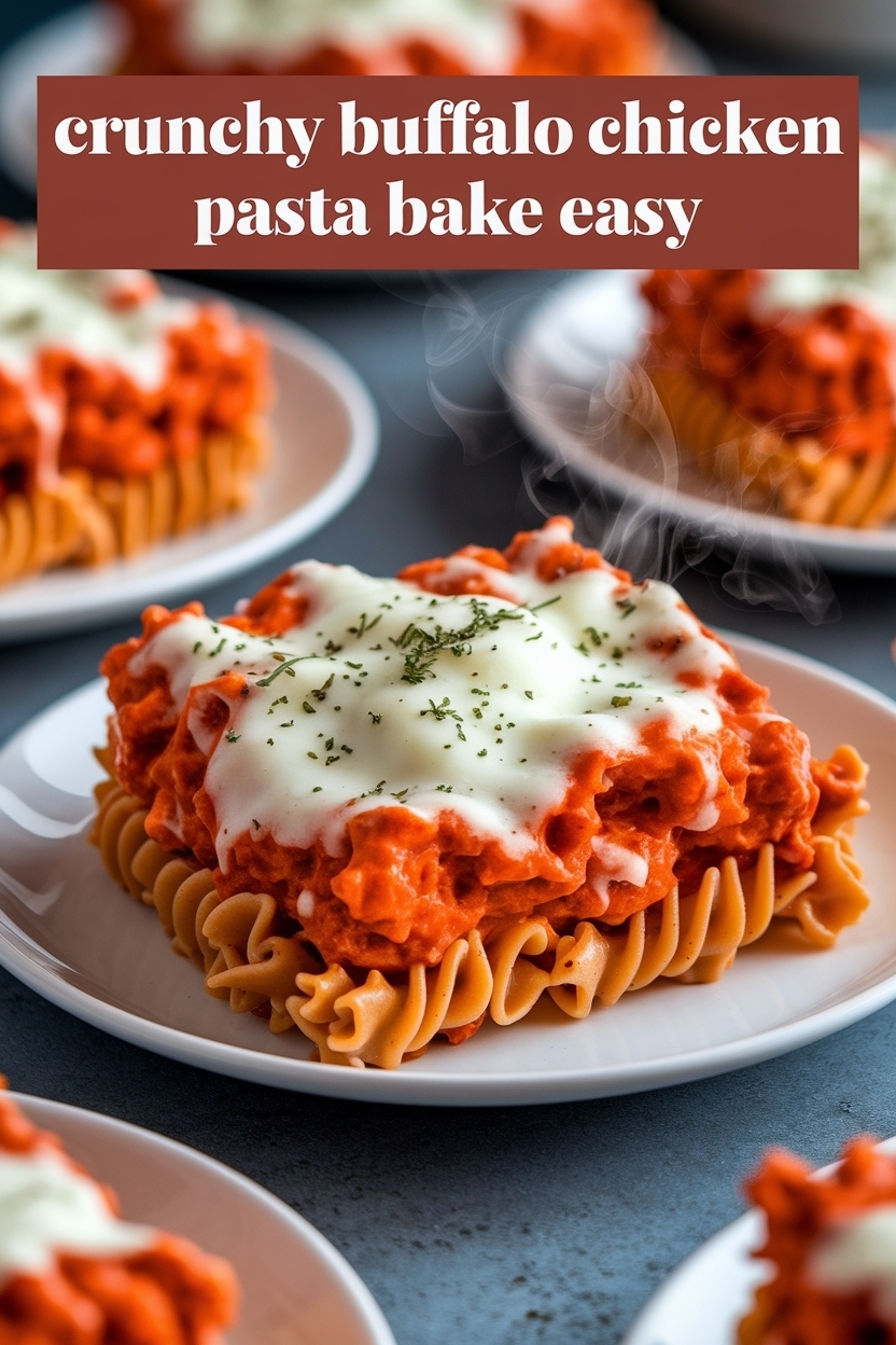 buffalo chicken pasta bake easy