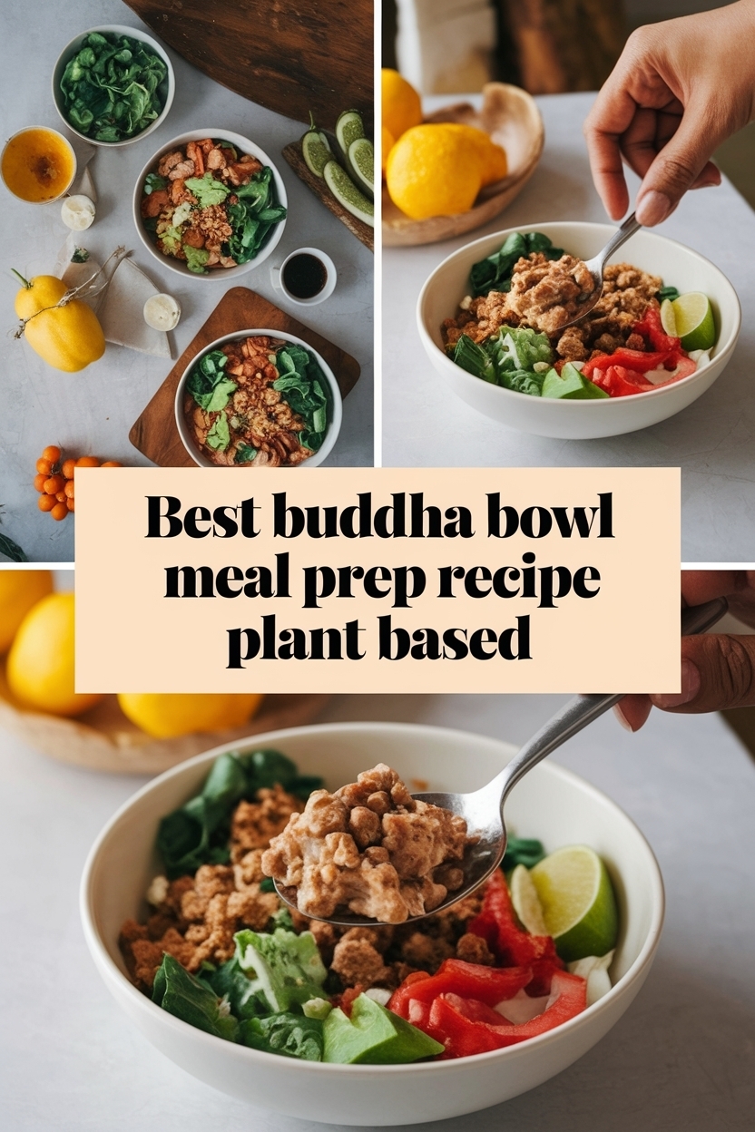 buddha bowl meal prep recipe plant based