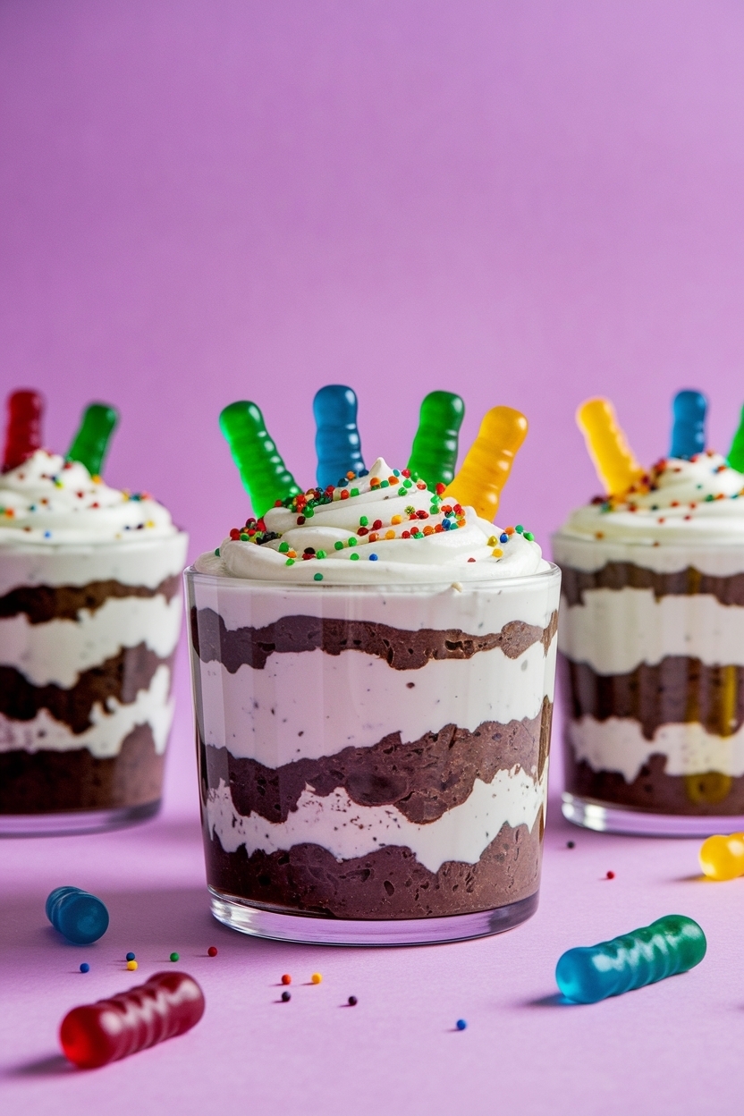 dirt pudding recipe easy with gummy worms