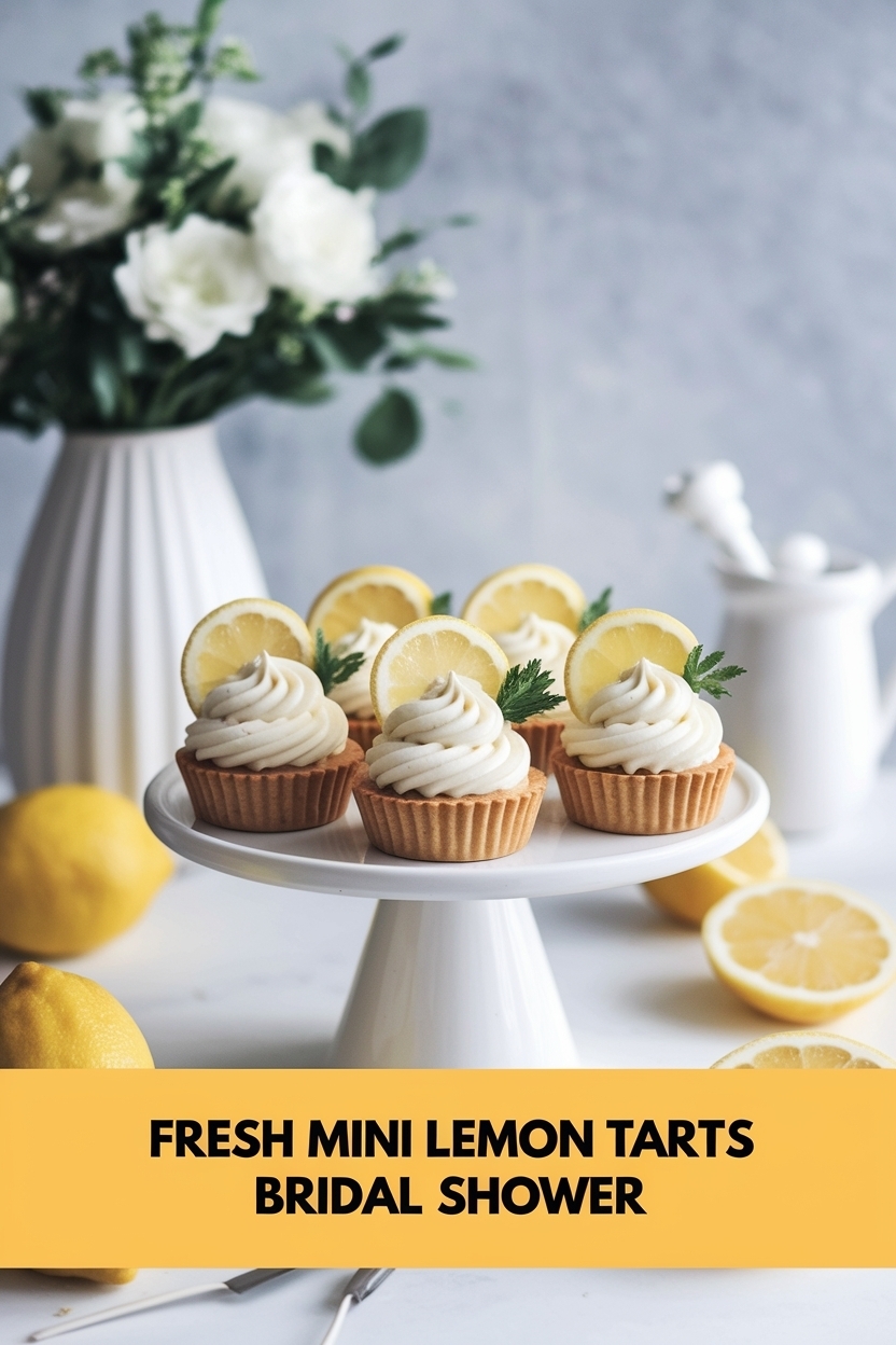 mini lemon tarts bridal shower