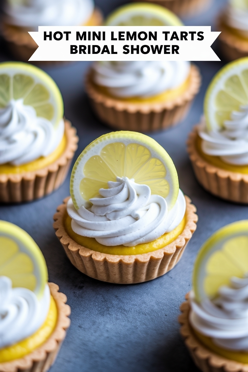 mini lemon tarts bridal shower