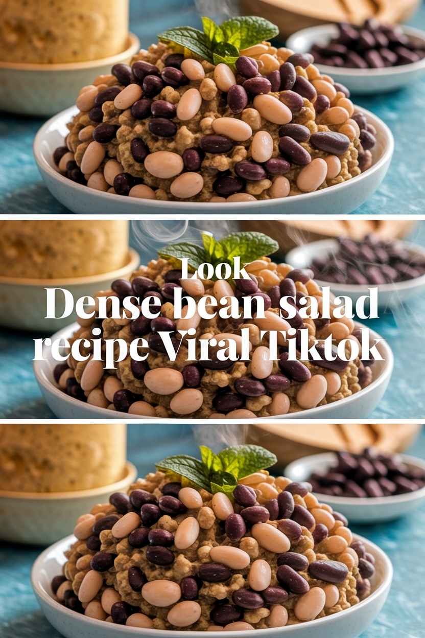 dense bean salad recipe viral tiktok