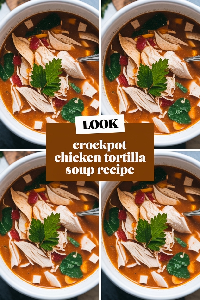 crockpot chicken tortilla soup recipe