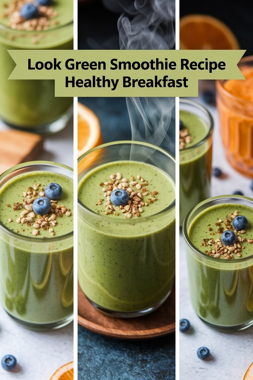 green smoothie recipe healthy breakfast - Extra Photo