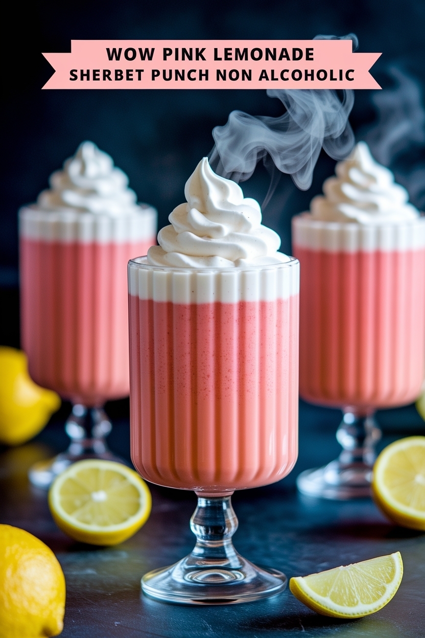 pink lemonade sherbet punch non alcoholic