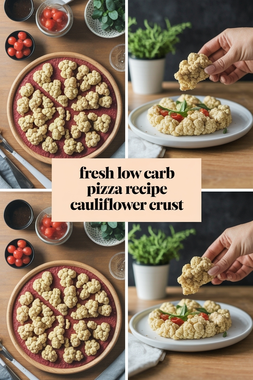 low carb pizza recipe cauliflower crust