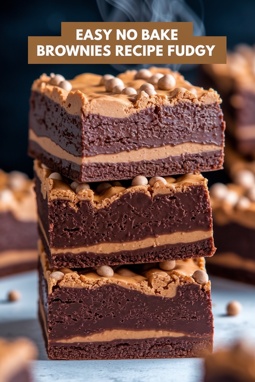 no bake brownies recipe fudgy