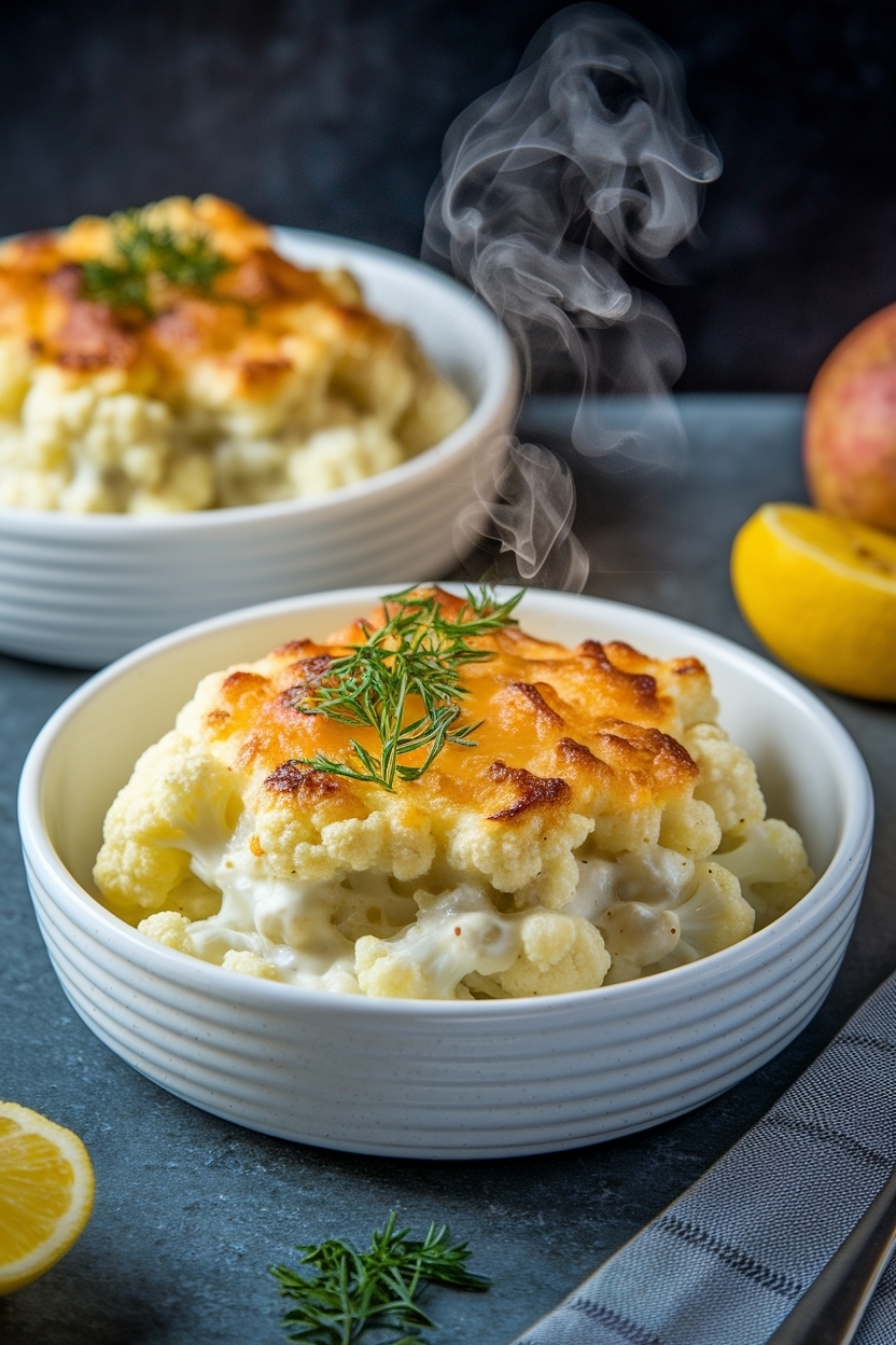 cauliflower au gratin recipe keto side