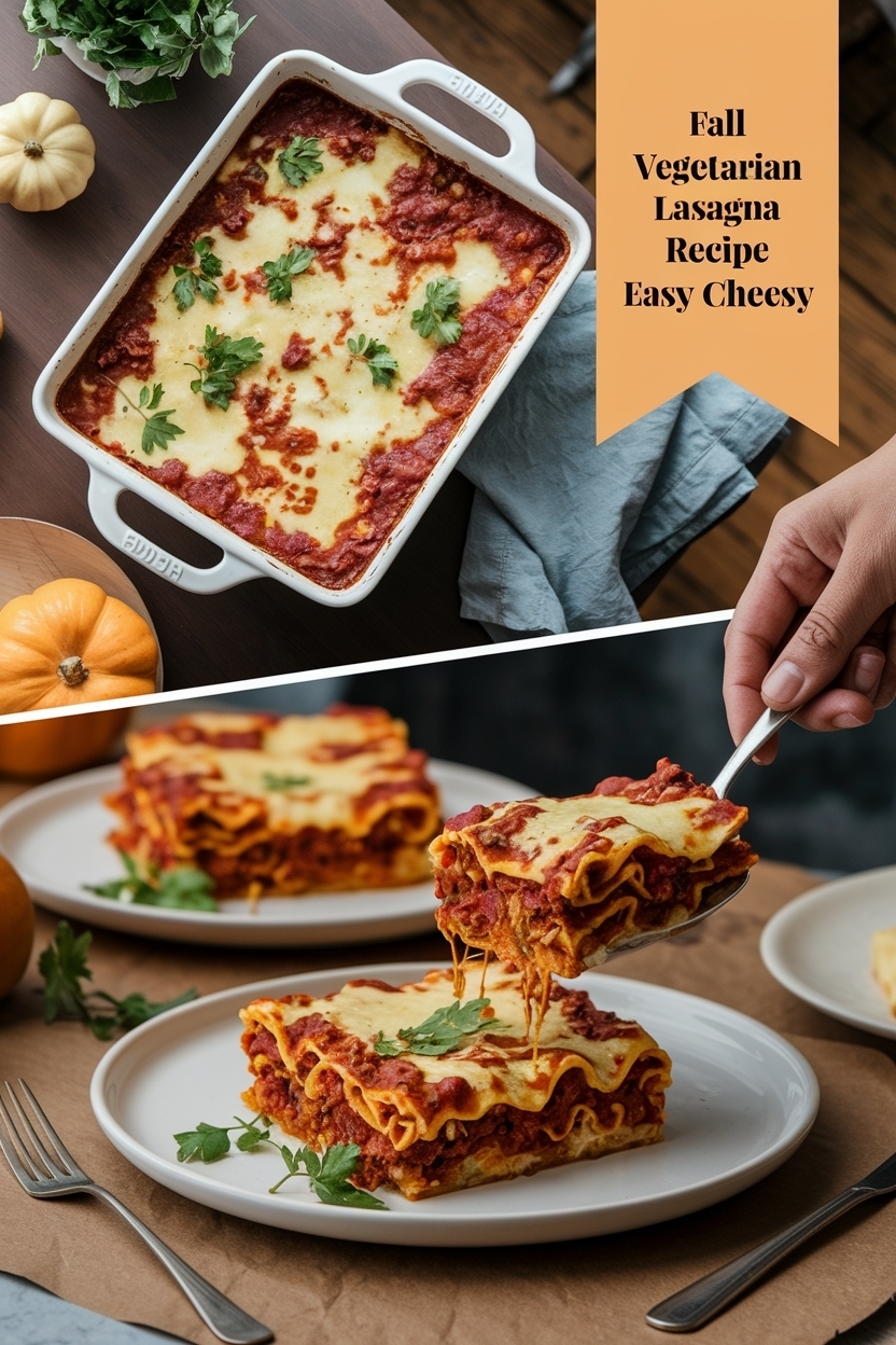 vegetarian lasagna recipe easy cheesy
