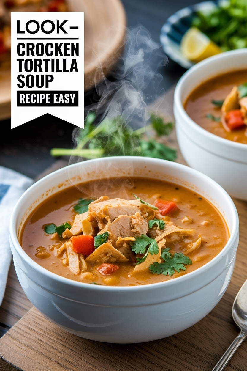 crockpot chicken tortilla soup recipe easy