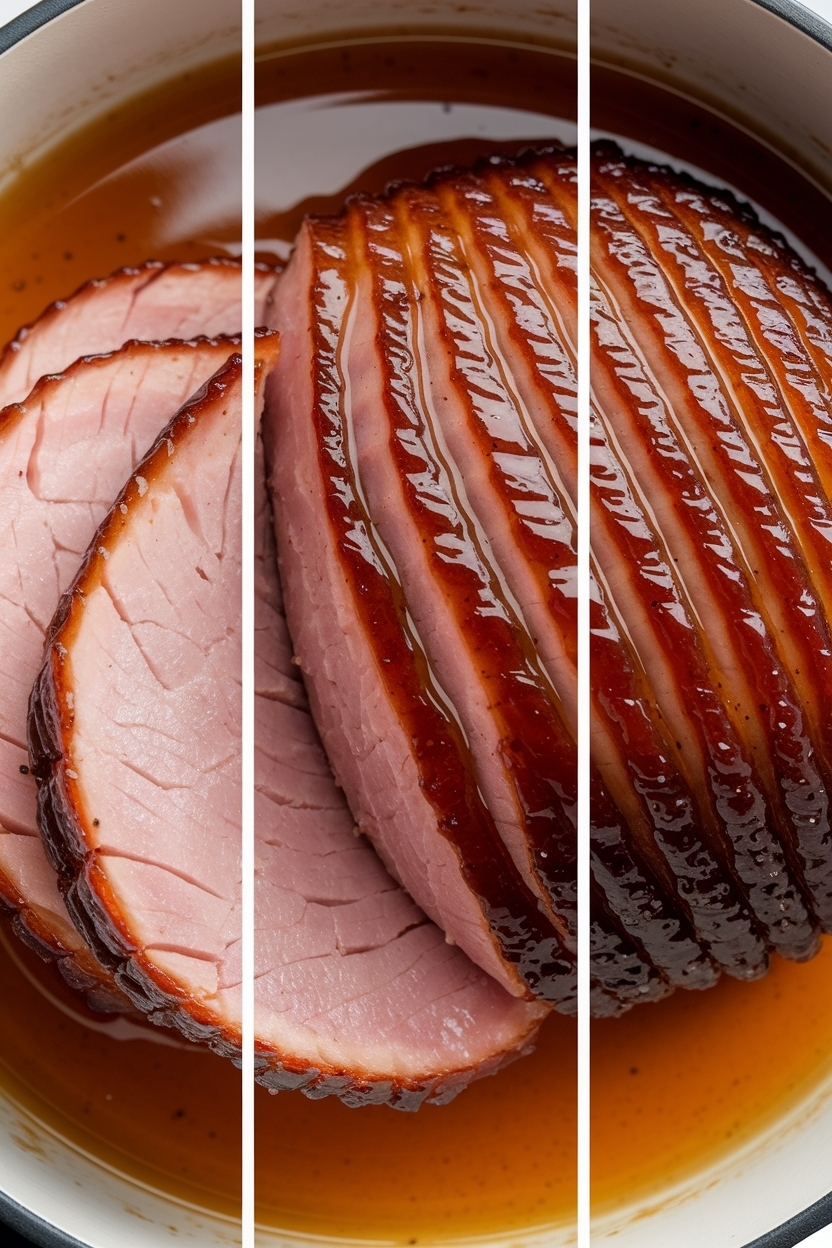 brown sugar dijon ham glaze with maple