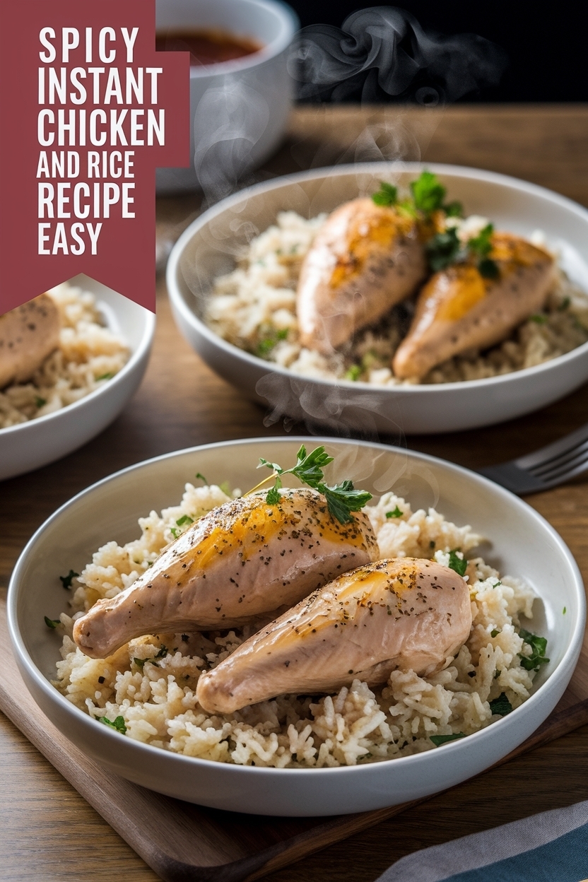 instant pot chicken and rice recipe easy