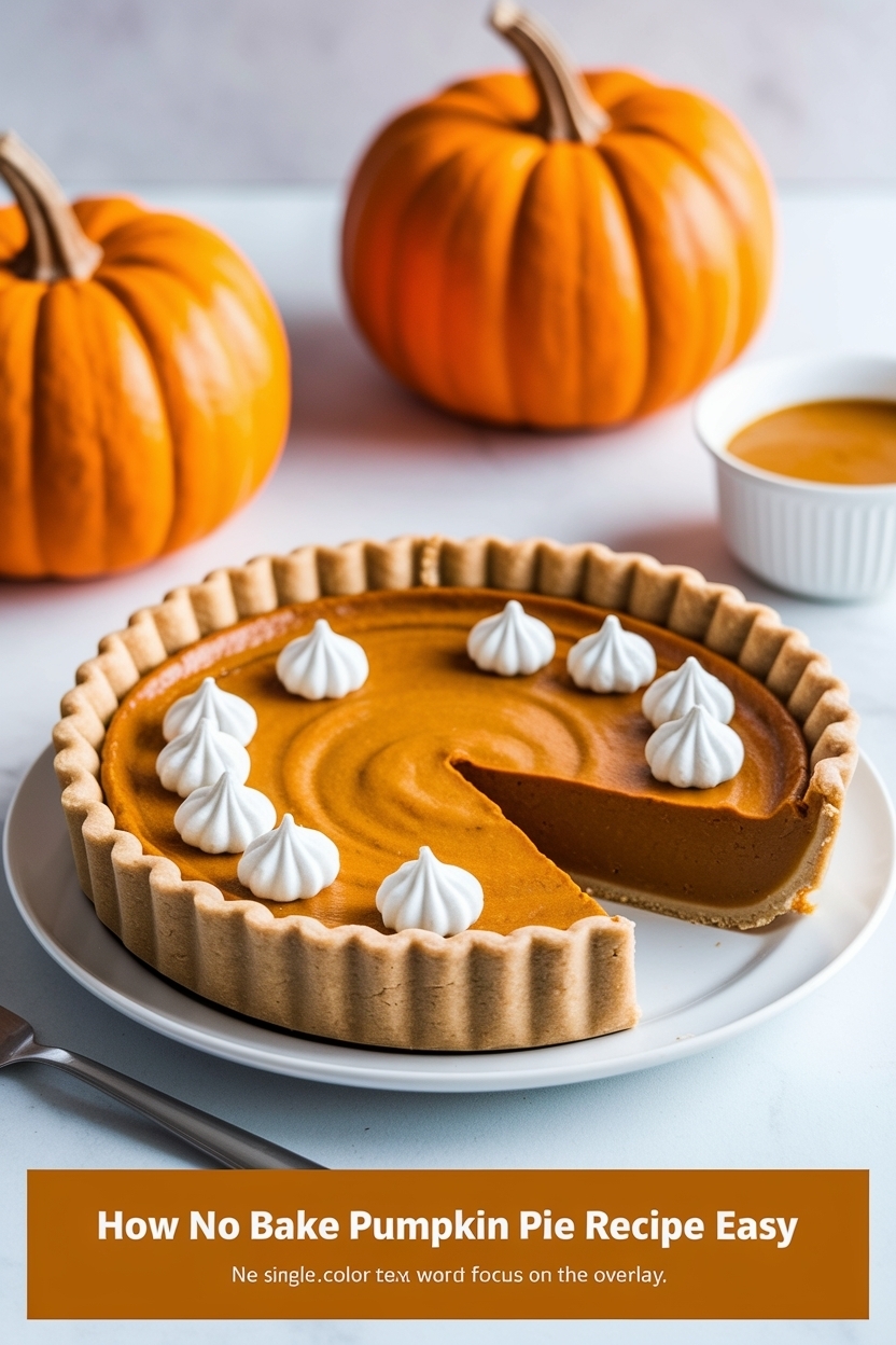 no bake pumpkin pie recipe easy