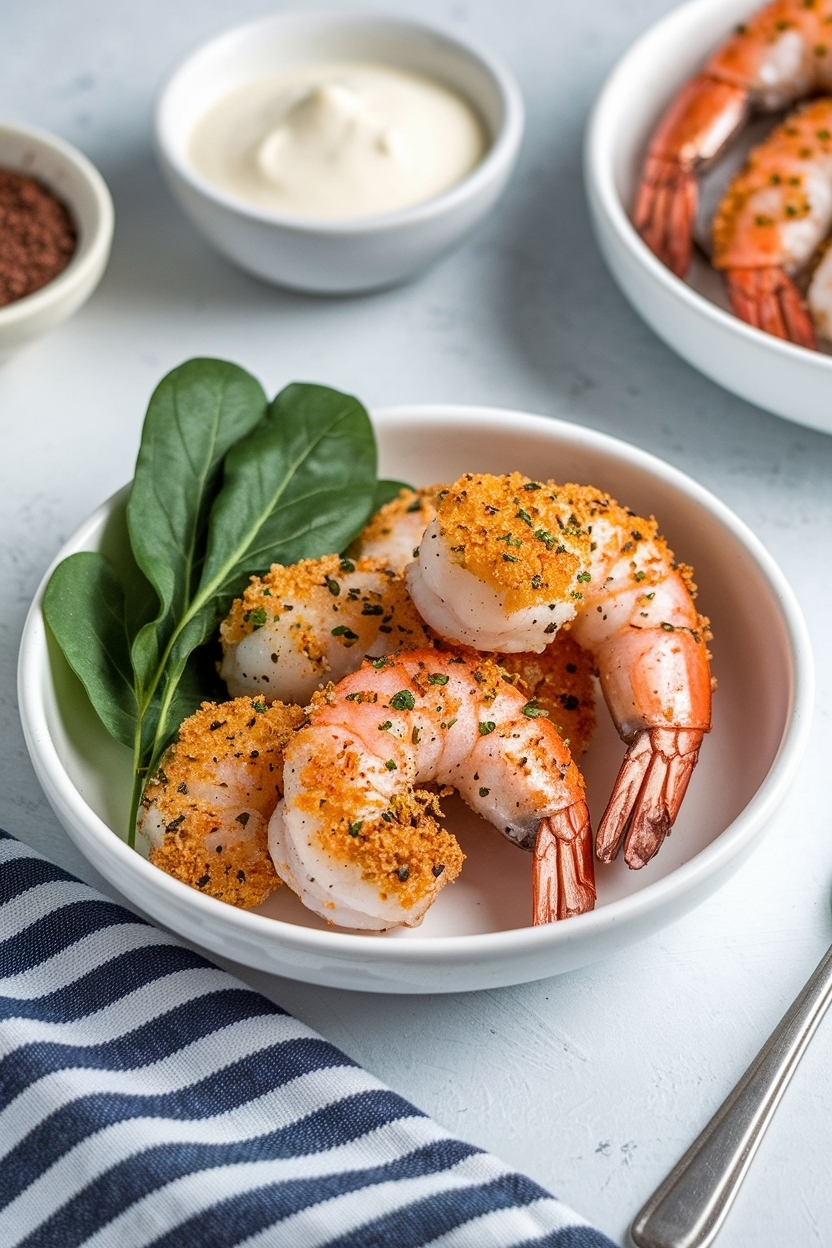 air fryer shrimp recipe breaded crispy