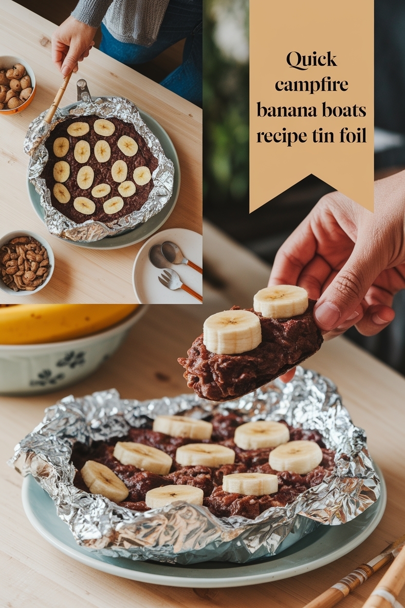 campfire banana boats recipe tin foil