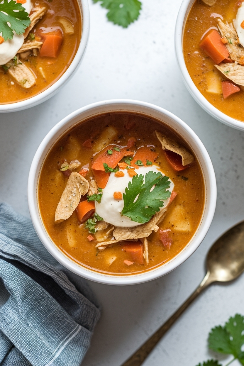 crockpot chicken tortilla soup recipe easy
