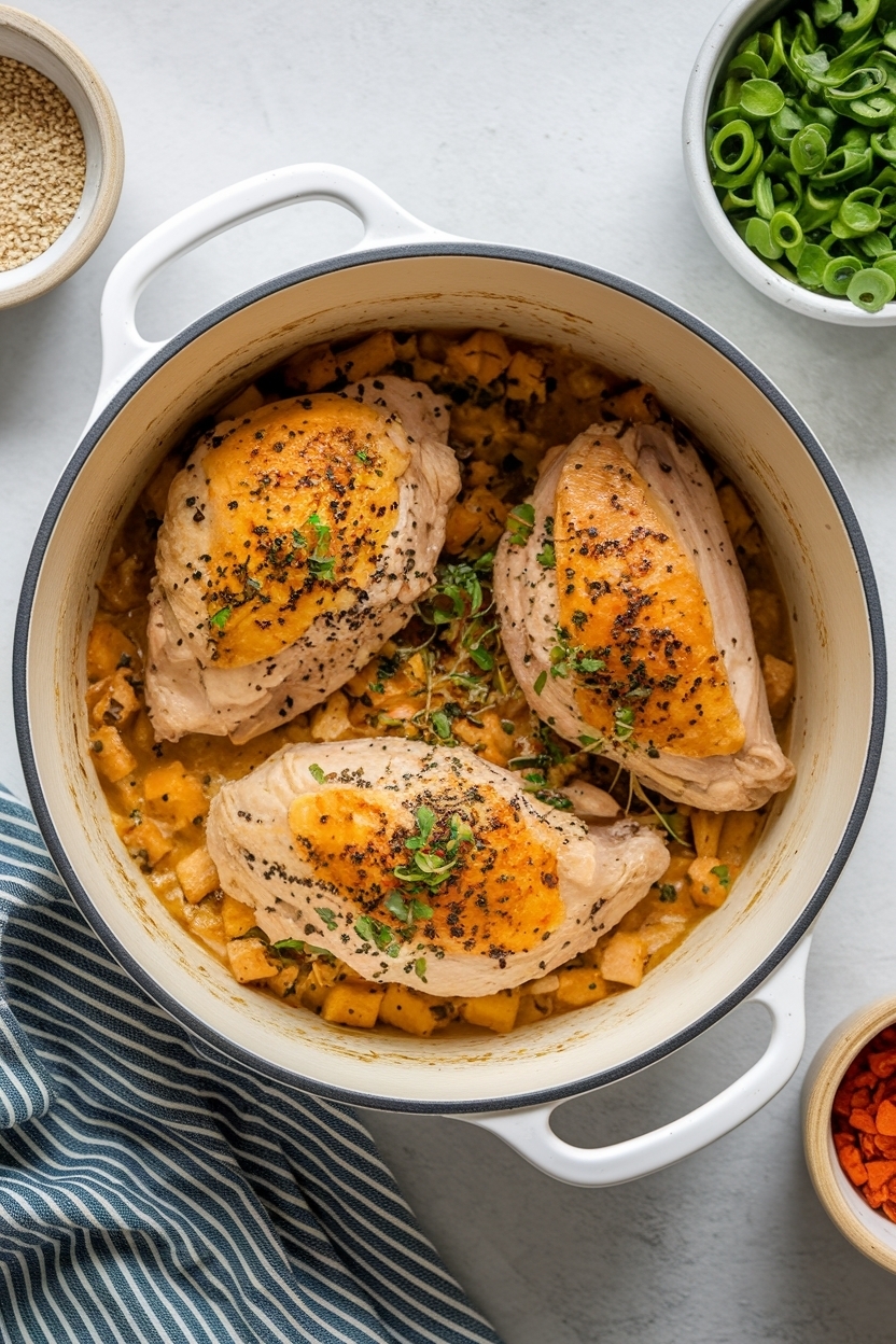 high protein marry me chicken one pot