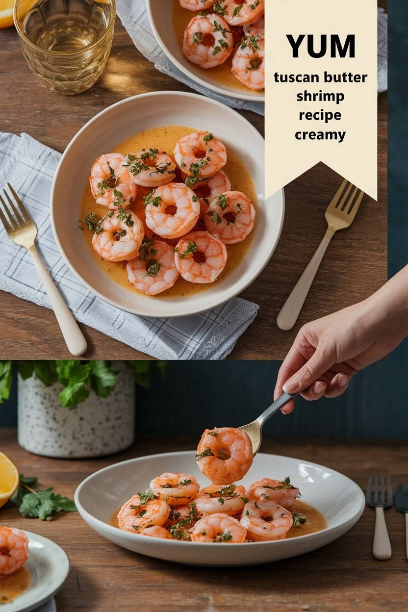 tuscan butter shrimp recipe creamy
