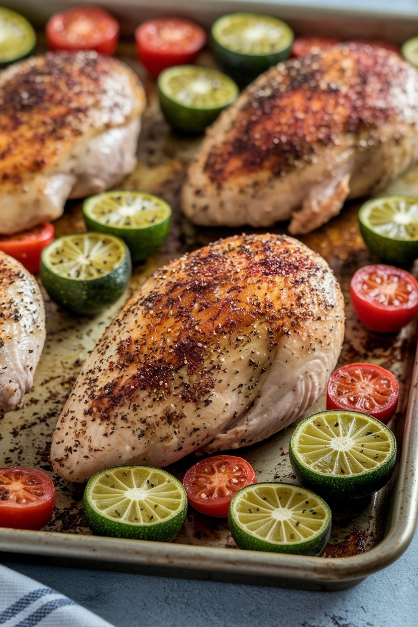 sheet pan chicken and veggies italian seasoning
