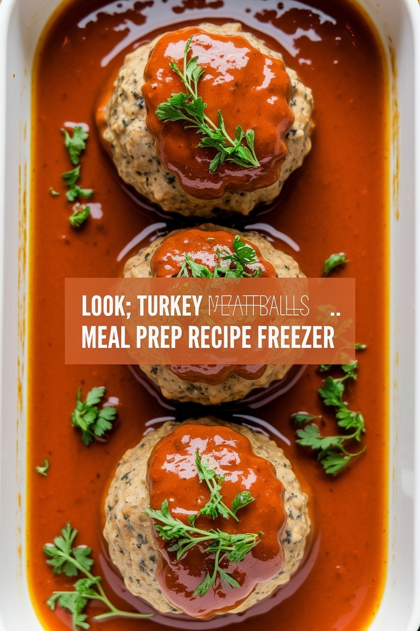 turkey meatballs meal prep recipe freezer