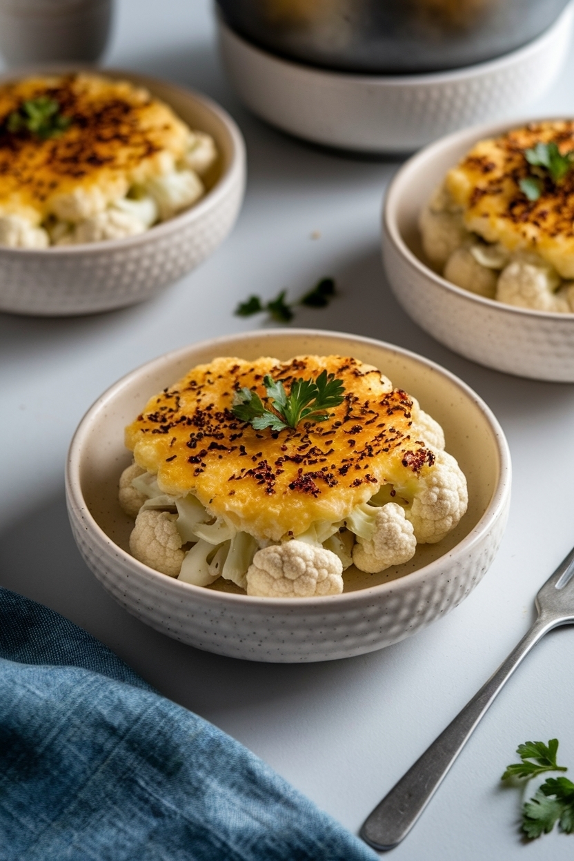 cauliflower au gratin recipe keto side