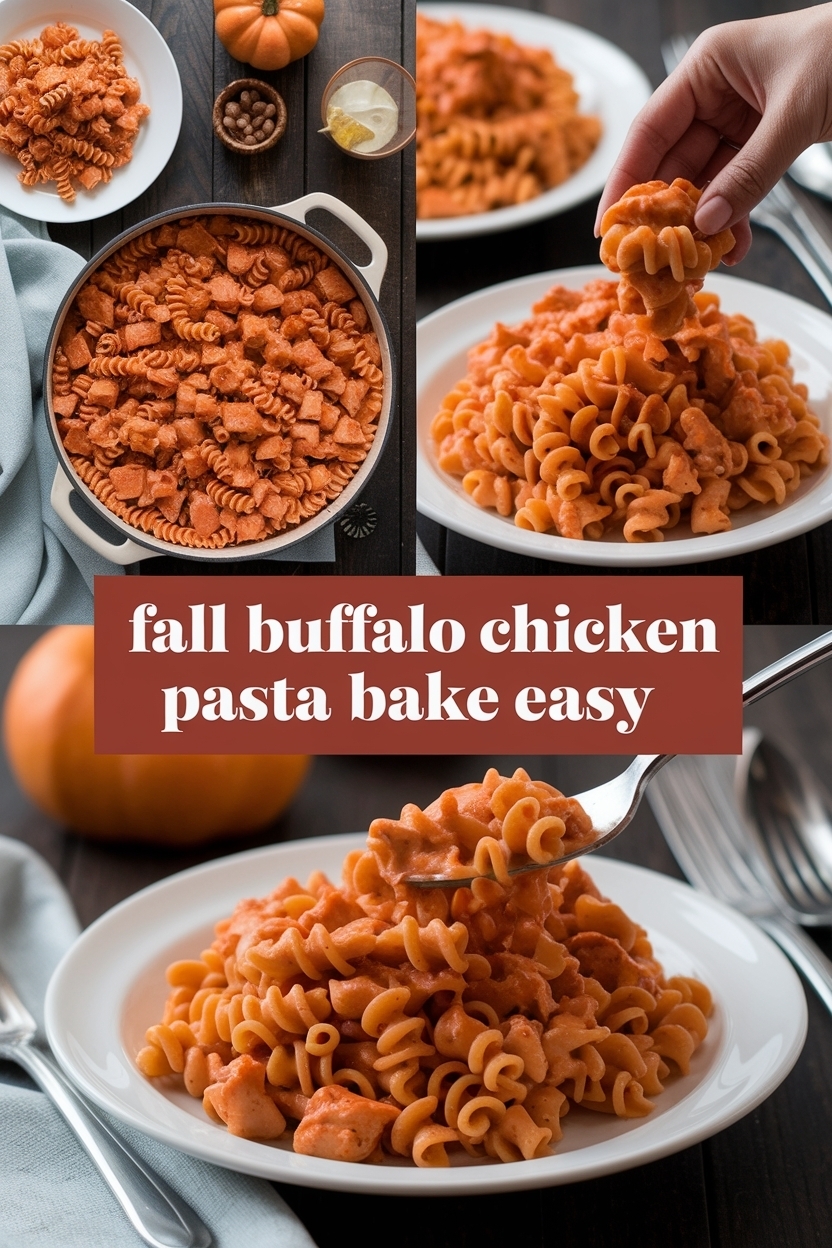 buffalo chicken pasta bake easy