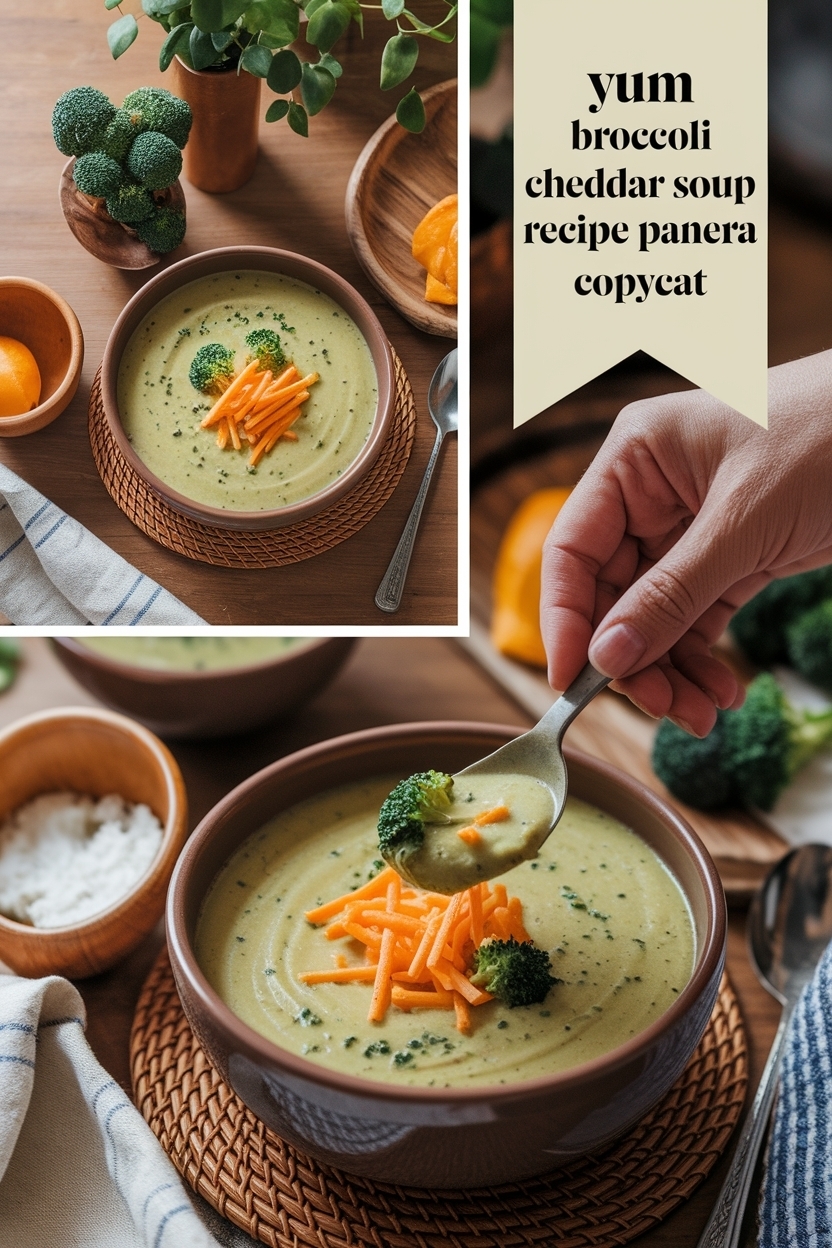 broccoli cheddar soup recipe panera copycat
