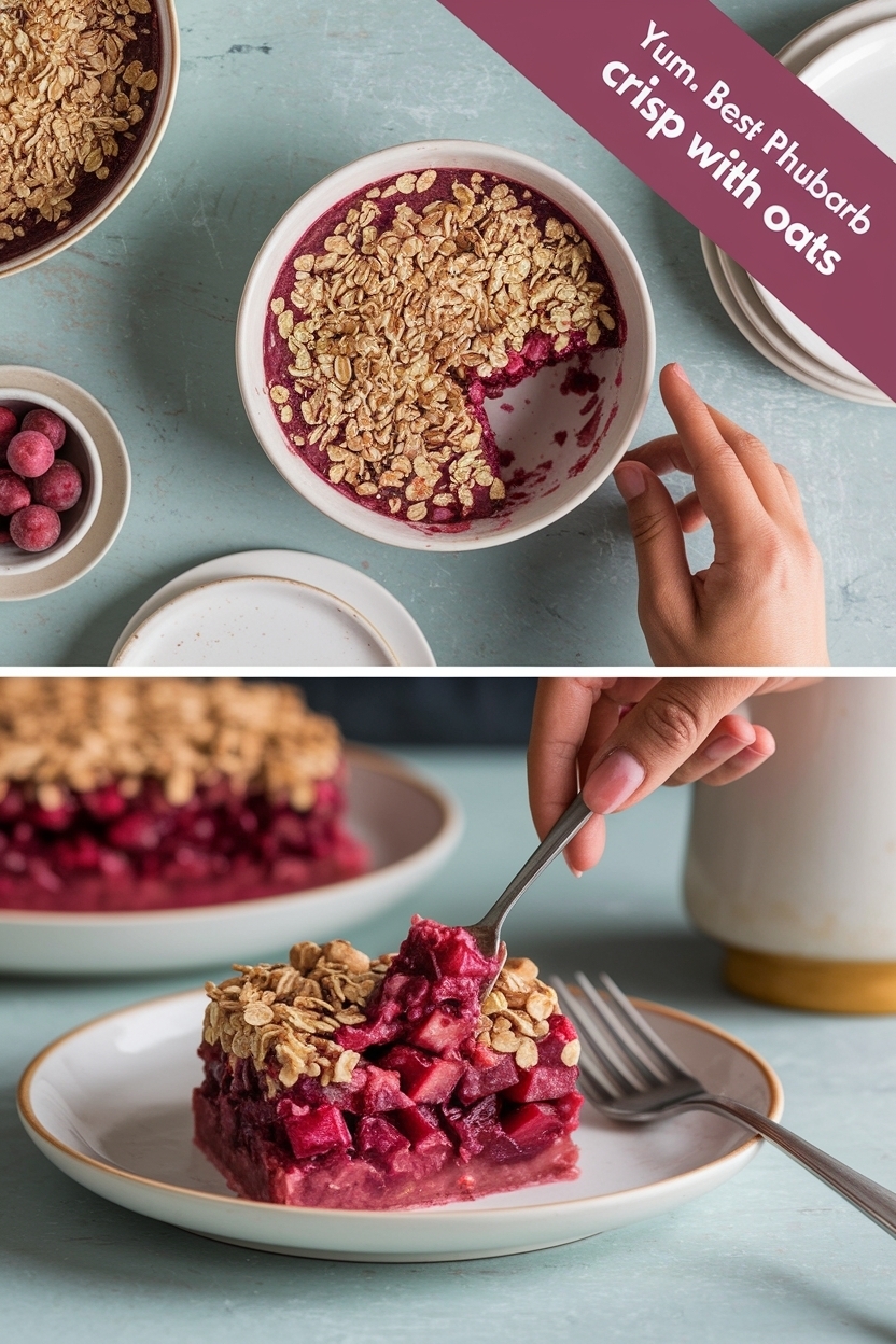 best rhubarb crisp with oats
