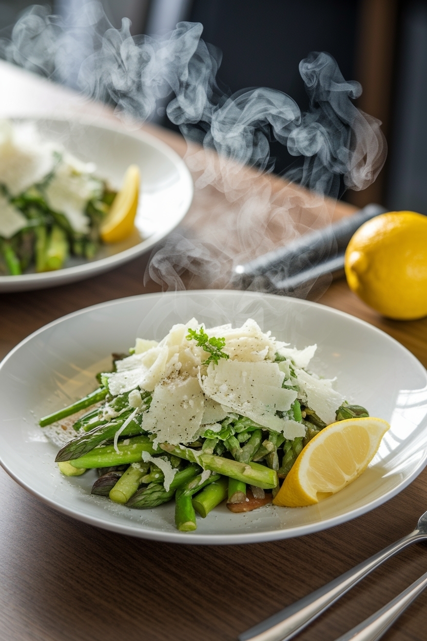 shaved asparagus salad parmesan lemon