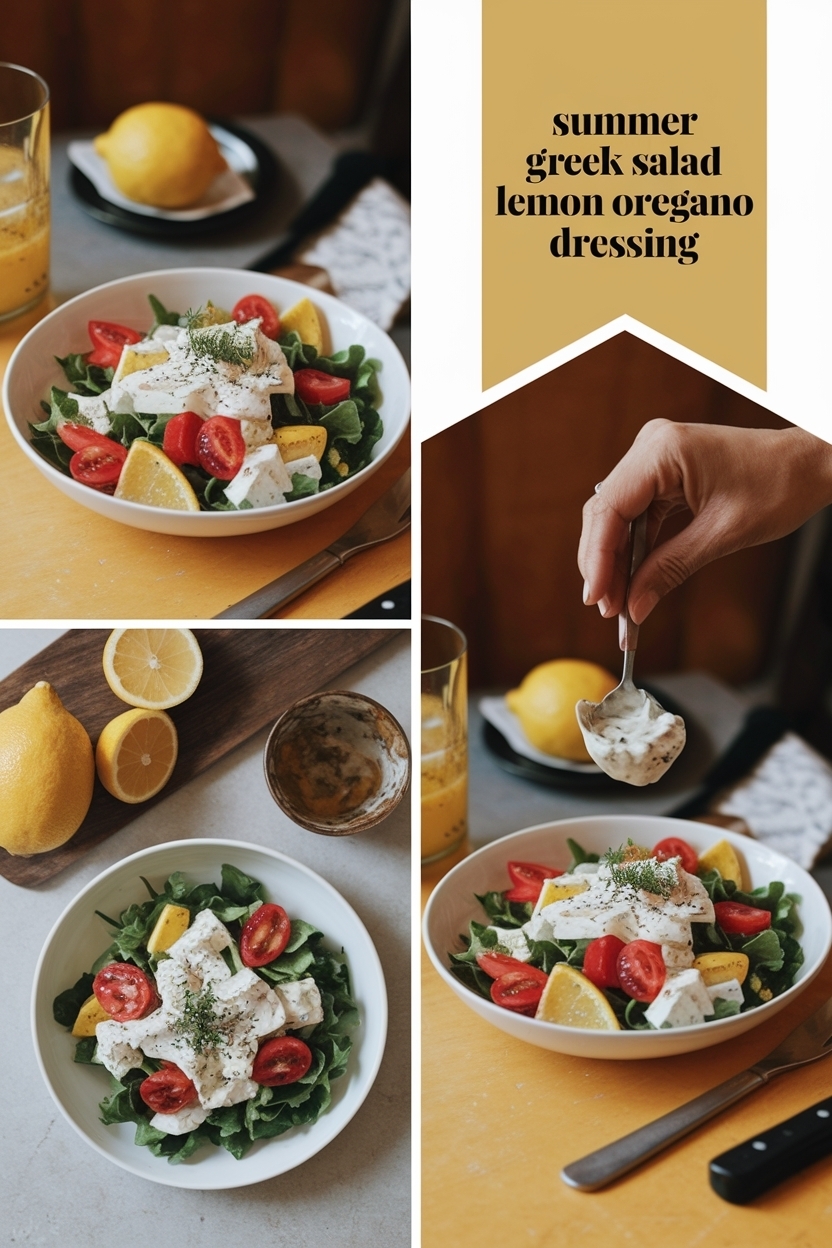 greek salad lemon oregano dressing