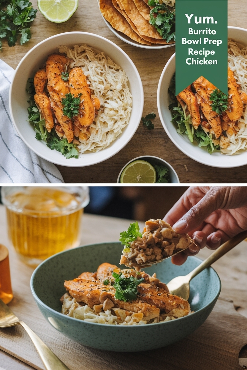 burrito bowl meal prep recipe chicken