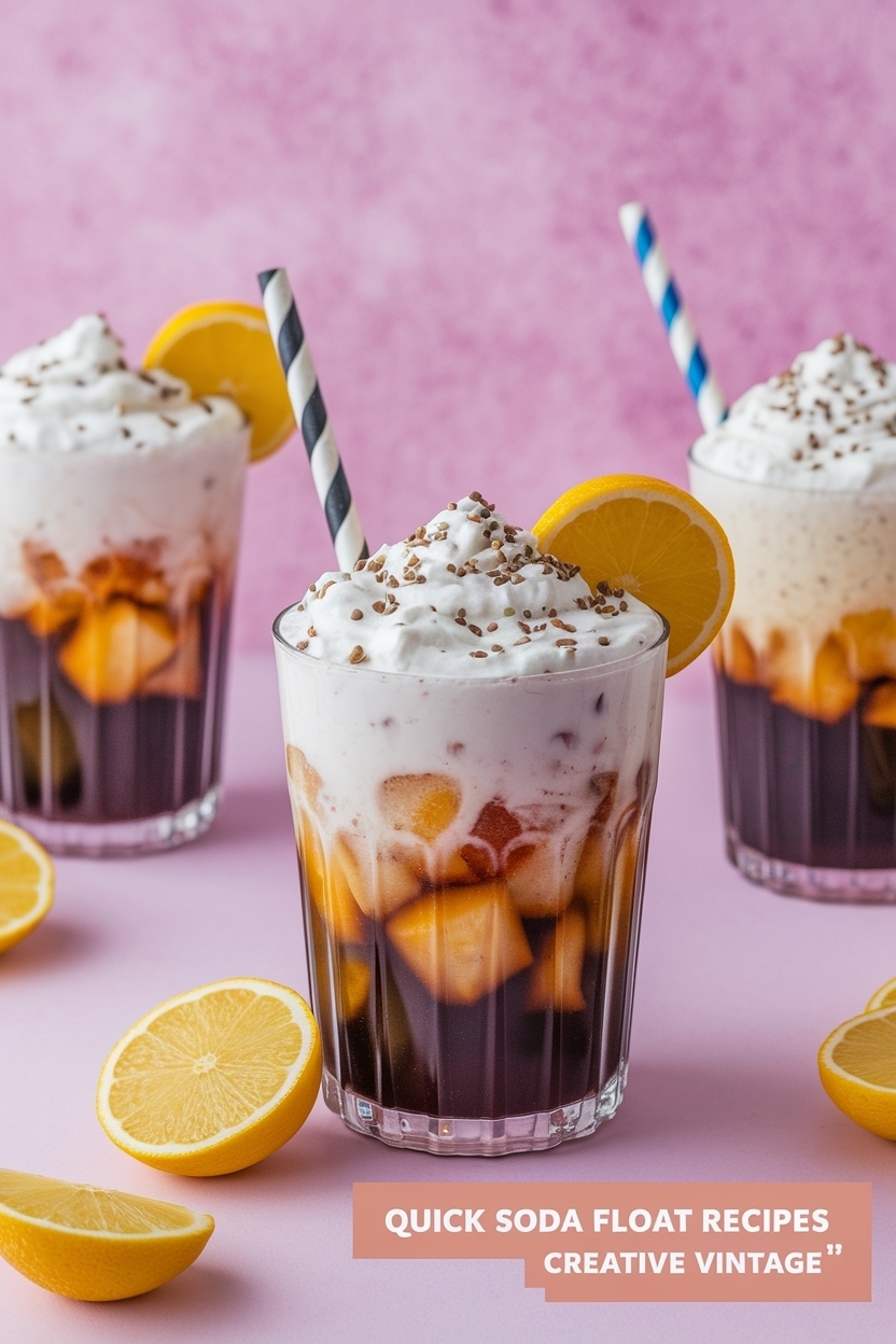soda float recipes creative vintage
