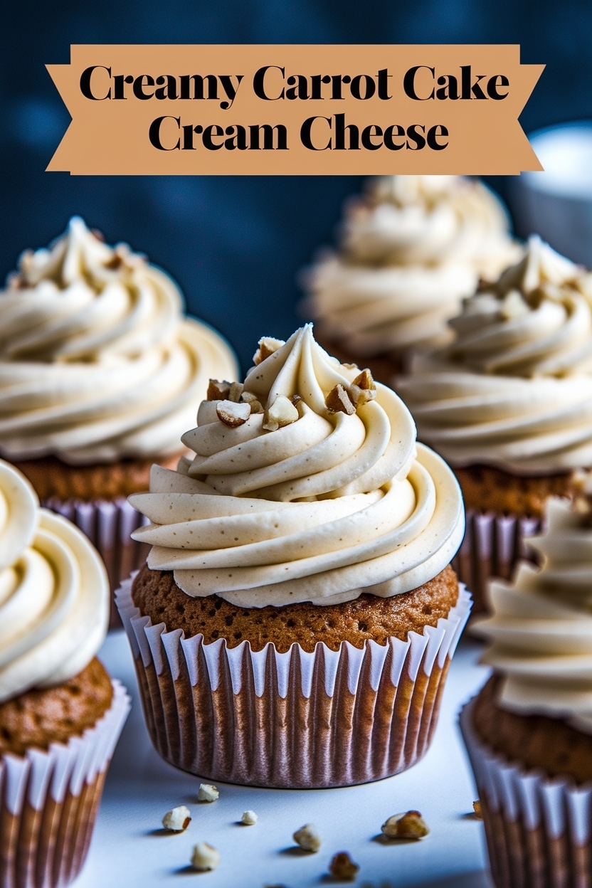 carrot cake cupcakes cream cheese