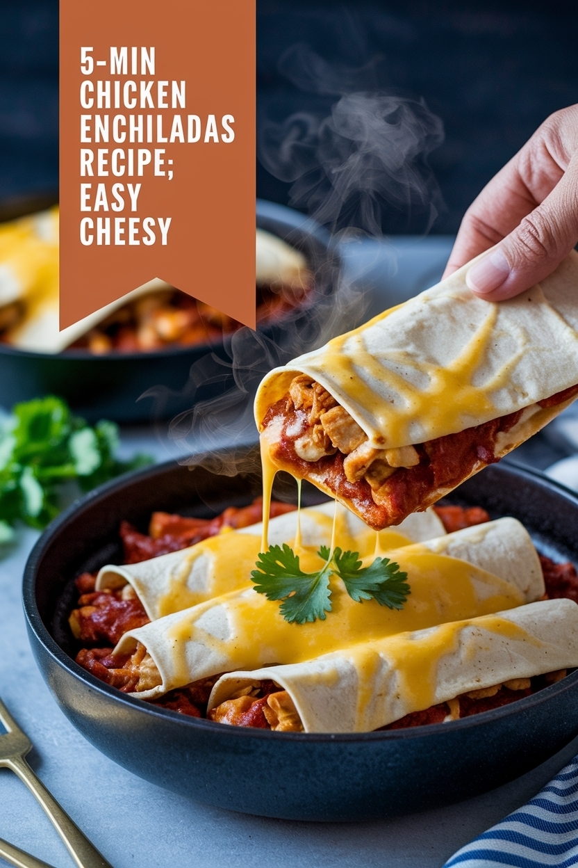 chicken enchiladas recipe easy cheesy