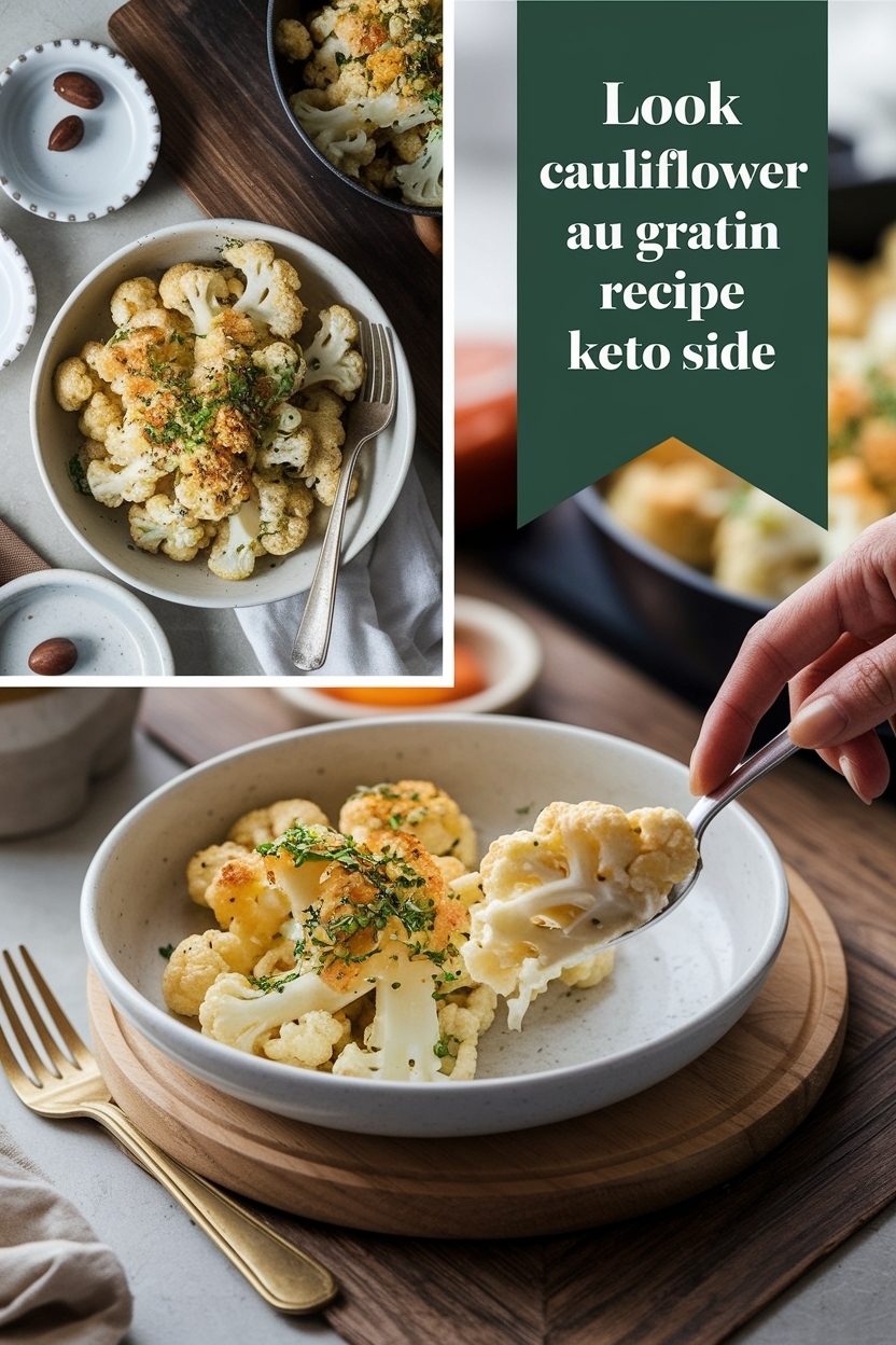 cauliflower au gratin recipe keto side