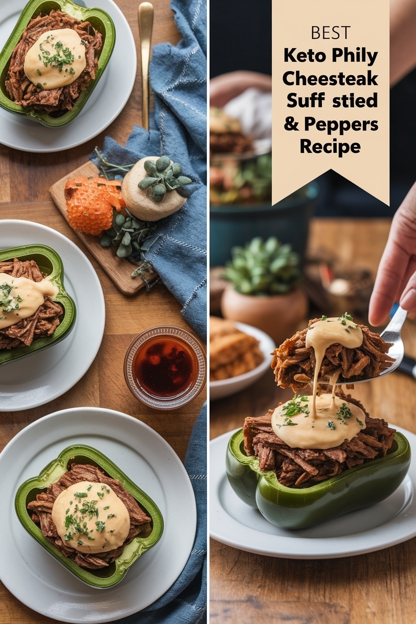 keto philly cheesesteak stuffed peppers recipe