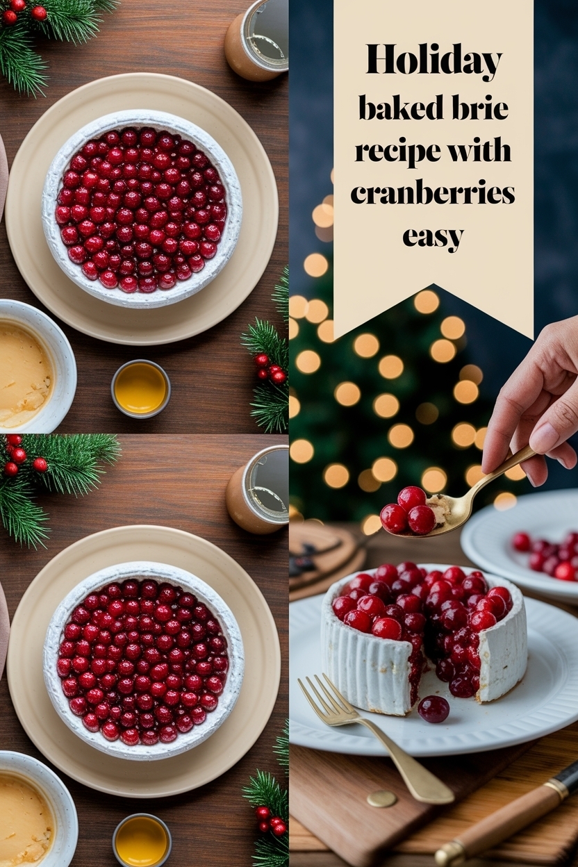 baked brie recipe with cranberries easy