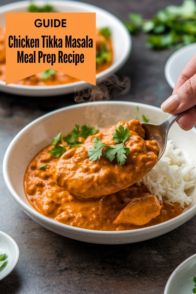 chicken tikka masala meal prep recipe