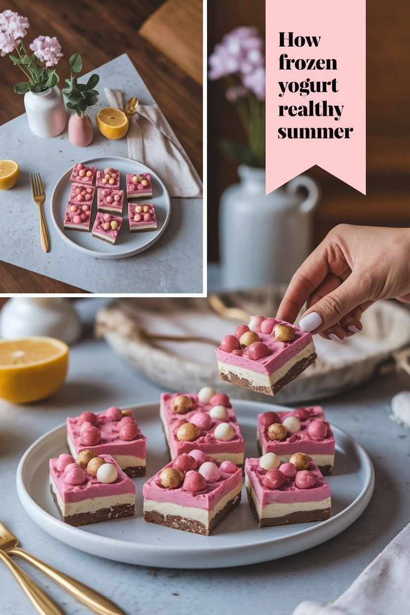 frozen yogurt bark recipe healthy summer